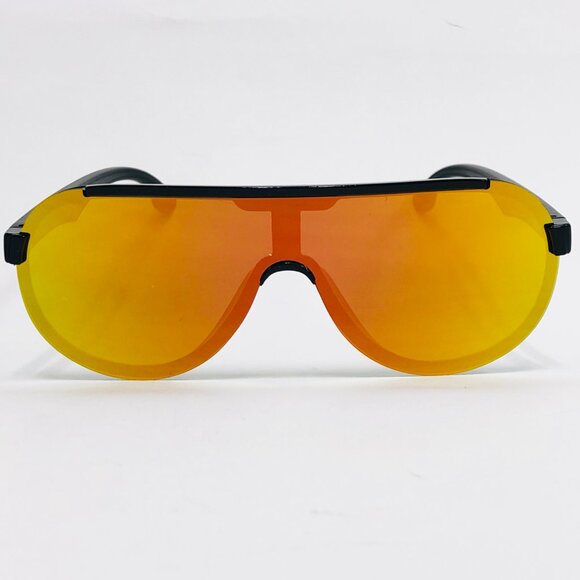 Sports Men‎ Sunglasses Yellow Red Mirror Flat Lens  Shield Lentes Gafas Humbres - Picture 4 of 4